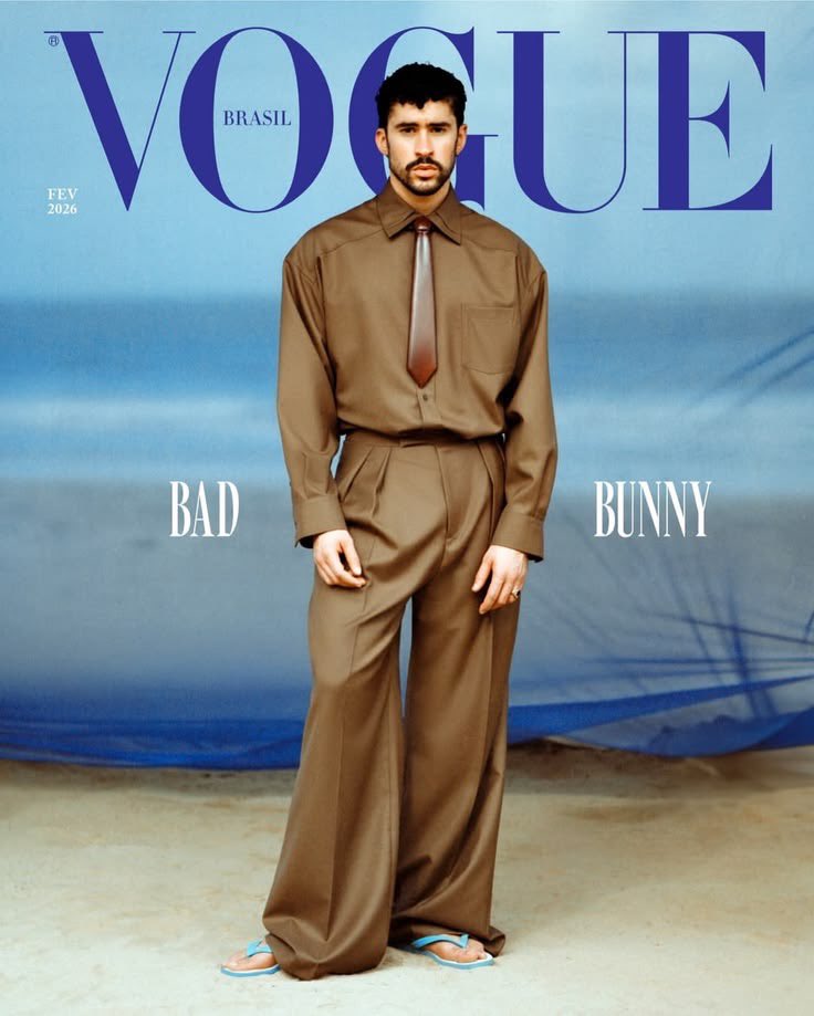 Revistas Vogue Brasil fevereiro 2026 Bad Bunny 
R$50 cada 
Faço plataforma pelo Enjoei: vi no enjoei: revistas vogue brasil fevereiro 2026 bad bunny enjoei.com.br/p/revista-vogu…