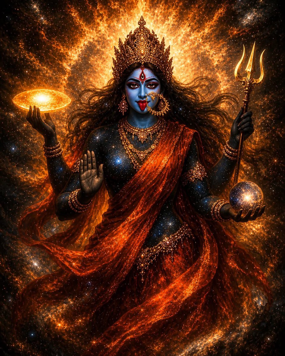 arun1935arun's tweet photo. Om Aim Hreem Kleem Chamundayai Viche

Phonetic:
Om Aeem Hreem Kleem Cha-mun-daa-yai Vee-chay

Meaning:
A call to the Divine Mother in her protective form, asking for clarity, strength, and removal of what feels overwhelming.

This mantra is a bit more active in its tone, but it can still be used in a calm, steady way. Repeating it slowly tends to work better than rushing through it.

Ma is here, there, everywhere, and within.