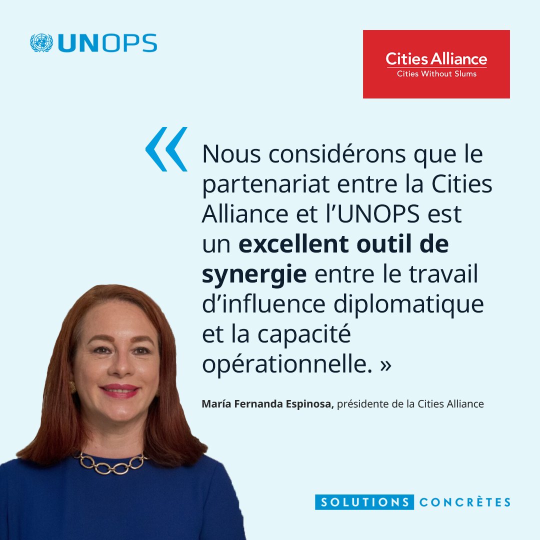 UNOPS_fr's tweet photo. Hébergée par l’UNOPS, la @CitiesAlliance combat la pauvreté urbaine.

Dans cet entretien, sa présidente @mfespinosaEC explique comment elle lutte contre la « triple menace » des changements climatiques, des conflits et de la fragilité économique.

👇

https://t.co/T7IVbJKtO2 https://t.co/zGRnF6f5CC