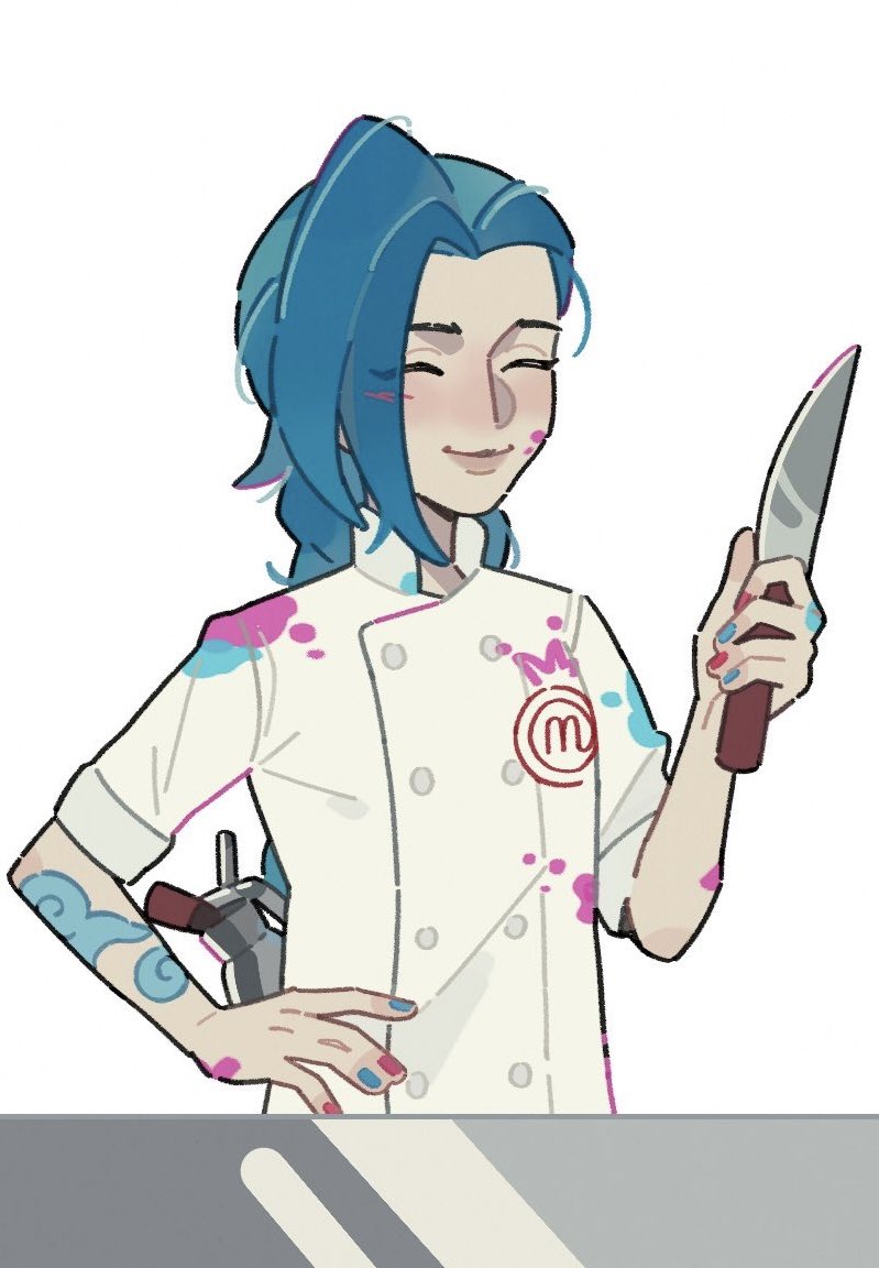VJ_xx77's tweet photo. Welcome to MasterChef: chaos mode 🔪👩‍🍳 the most unhinged finale ever.
#Vi #Jinx https://t.co/xrSZsQRlVa