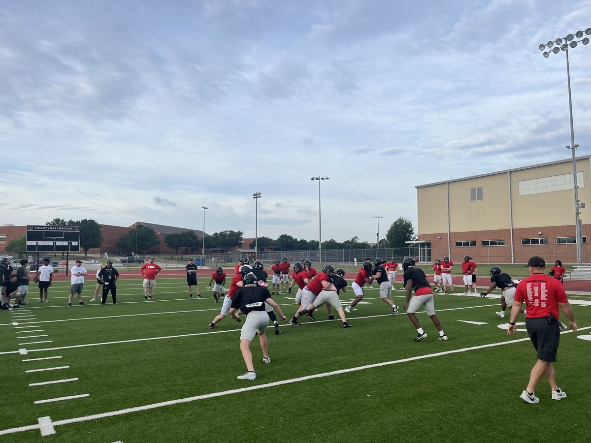 CHHS_FOOTBALL's tweet photo. Last structured practice for spring! 
Game on Thursday!! 
Day 15 ✅ https://t.co/E4wtBiKUHx