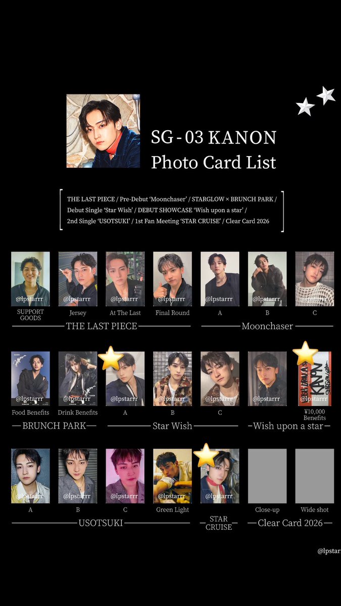 i3_ira's tweet photo. 【STARGLOW 交換】

譲】1枚目

求】2枚目 ⭐️印

カノンくんグッズであれば相談して頂ければ交換可能なものもあります！！！
郵送 or  5/10 STARGLOW 1st Fan Meeting
 東京公演にて交換希望です！

 #BEFIRST交換 
 #STARGLOW交換 
 #HANA交換 https://t.co/WcAFqxOTna