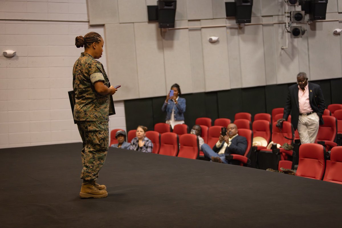 MCLBAlbany's tweet photo. Congratulations on your promotion 🫡

Gunnery Sergeant Tiffany Webster, postal staff noncommissioned officer, Marine Corps Logistics Base Albany, was promoted to her current rank at the base theater, May 1. 

#promotion #gunny

Semper Fidelis 🇺🇸

📸Ke’Cia Griffin https://t.co/4G3Ooqcq3Z