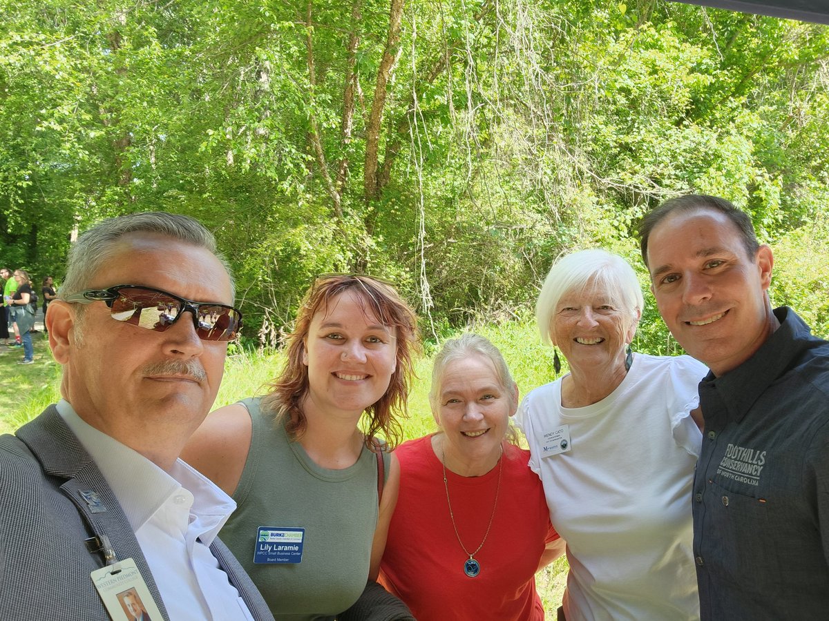 WPCCPrez's tweet photo. Enjoyed attending the ribbon cutting for the new mountain bike trail at Catawba Meadows Park. 
@WPCC_Pioneers https://t.co/LJZ0g2TM76