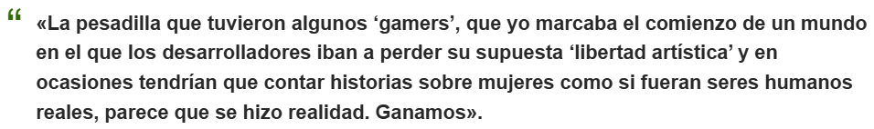 Tepho002's tweet photo. Es tremendamente deshonesto tratar su discurso como una pequeña crítica cuando su influencia fue enorme en la industria. Sarkeesian es consultora recurrente en juegos AAA, ha recibido millones en financiamiento y participado en foros internacionales. https://t.co/bIDykVhDX2