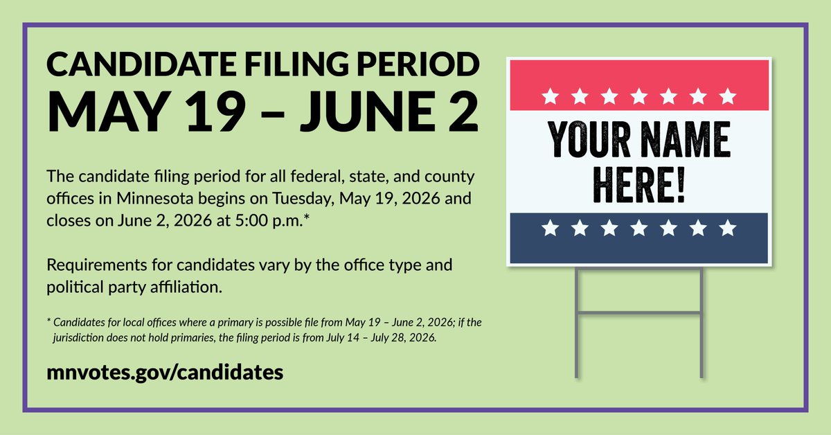 Minnesota Secretary of State tweet media