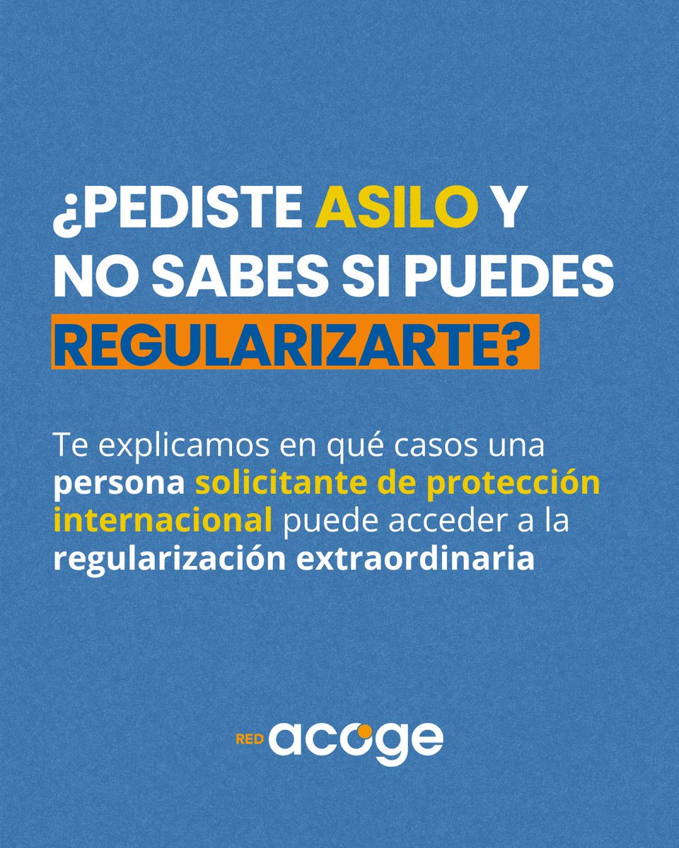ProcomarVLL's tweet photo. Si has solicitado protección internacional, también podrías acceder a la regularización extraordinaria.
Te explicamos en qué supuestos puedes optar y cuáles son los requisitos generales que debes cumplir.#regularizaciónextraordinaria #ProtecciónInternacional #migrantes https://t.co/NPtYqDprVN