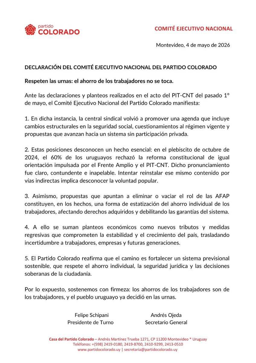 Partido Colorado tweet media