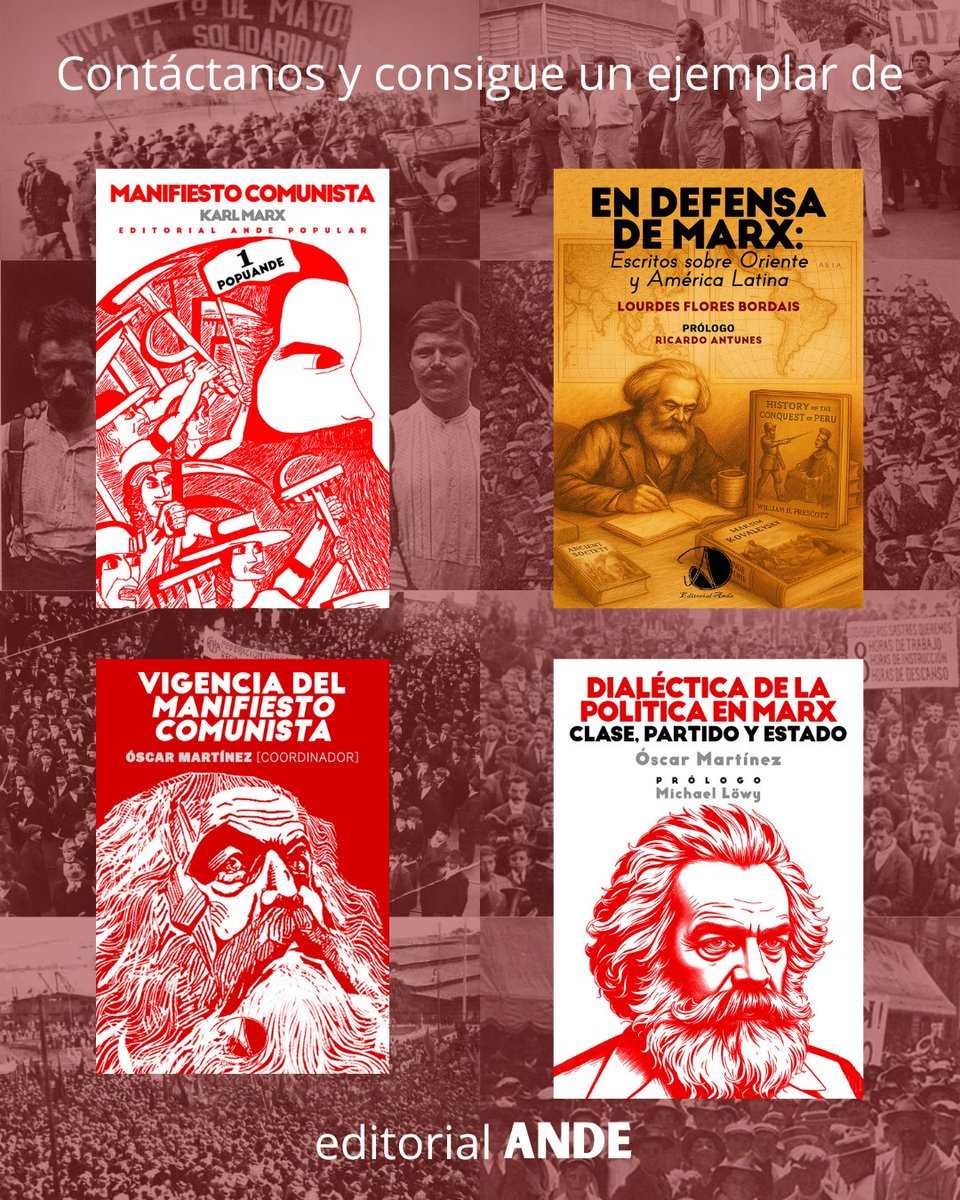 AndeEditorial's tweet photo. ¡Hoy conmemoramos el onomástico de Karl Marx!

Un día como hoy, 5 de mayo de 1818, a las 2 de la madrugada, nació en Tréveris el hombre que formularía la crítica más profunda y substancia al capital, a la clase capitalista, a la sociedad capitalista. https://t.co/LT2sOgJiqB