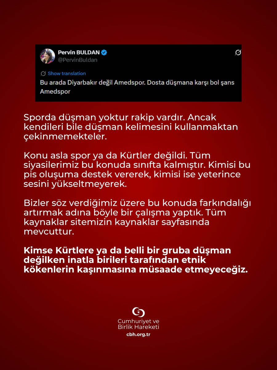 Cumhuriyet ve Birlik Hareketi tweet media