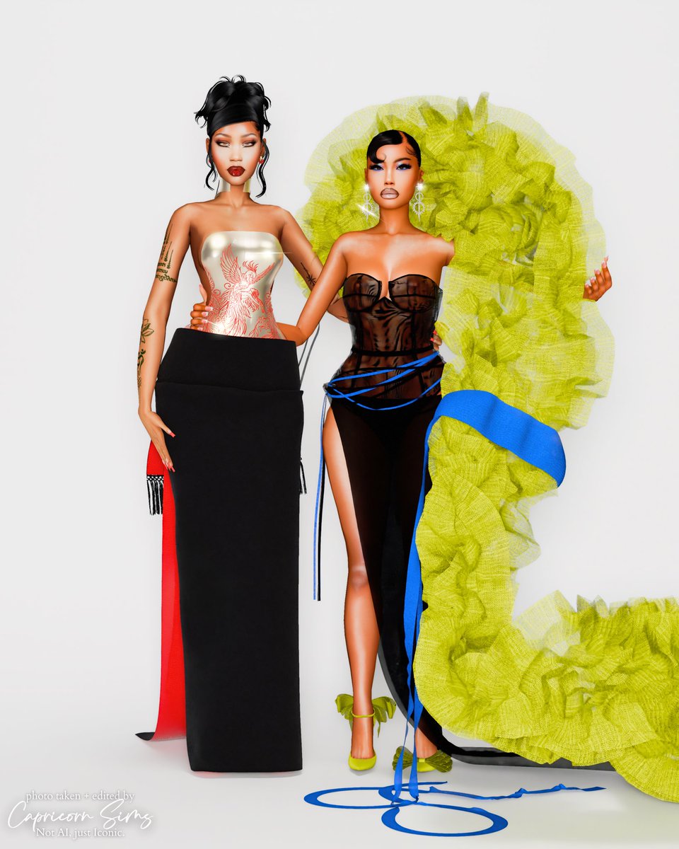 Phoenix and Teagan attend the Met 🤍

Special thank you again to <a href="/SirStrange_/">Swolechichi Stace.</a> for designing these custom gowns, YOU TORE YO SET lol