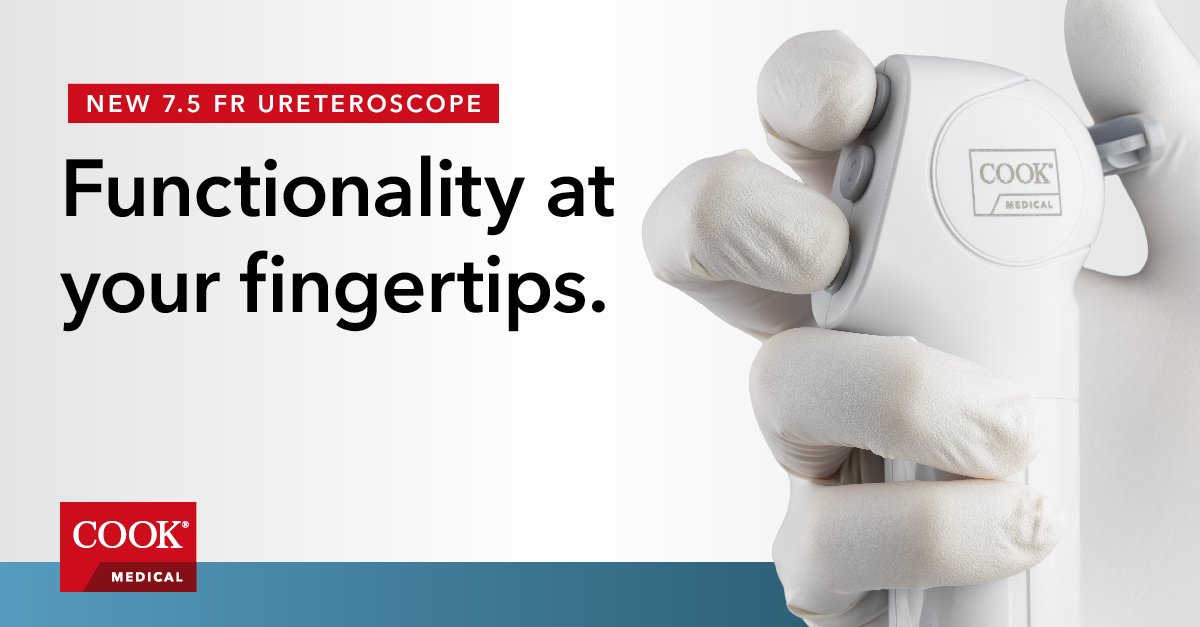 CookMedSurg's tweet photo. Reach for our new 7.5 Fr ureteroscope and expand your Vision portfolio. With customizable action buttons, you can tailor in-procedure functionality to your preferred workflow. Contact Cook for additional information.
https://t.co/ojRkxyIjo2 https://t.co/I1C49i1pEw