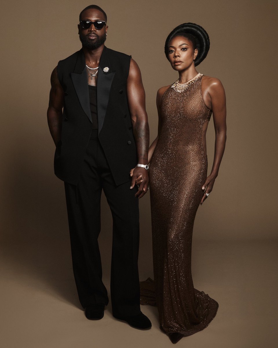 MichaelKors's tweet photo. “I wanted Gabrielle Union to look like a shimmering mermaid with the appearance of being nude and glistening at the same time. Her cocoa crystal-encrusted tulle goddess gown is like a glamorous second skin and an homage to all the beautiful sculptures in the museum that focus on the nude body,” said Michael Kors.

“For Dwyane, the Met is full of so many pieces of art, both paintings and sculptures, that glorify the athletic body. I wanted to take the sleek tailoring of a timeless tuxedo and give it an athletic edge. This sleeveless black gabardine tuxedo is a blend of athleticism and sharp tailoring.” 

For Dwyane Wade and Gabrielle Union’s 2026 Met Gala looks, Michael Kors pulled inspiration from the sculptures and artwork within the Metropolitan Museum of Art. Union’s goddess gown required over 480 hours to embroider more than 107,000 crystals, in two different sizes, individually placed atop a layer of delicate tulle.

#GabrielleUnion #DwyaneWade
#MichaelKorsCollection
#MetGala