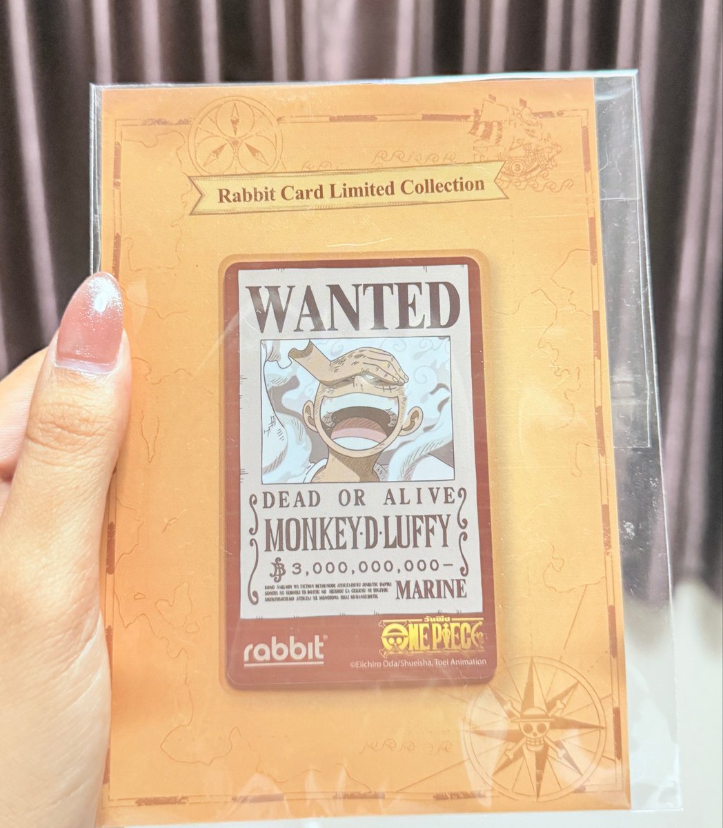Soly_ars's tweet photo. ✅ส่งต่อ
 
บัตรrabbit x Onepiece ลายลูฟี่นิกะ 

500.- รวมส่ง ems 
สินค้ามือ 1 ไม่เคยแกะ ลงทะเบียนเองได้ 

สนใจดีเอมค่ะ

#บัตรrabbit #rabbitcard #onepiece https://t.co/qRva5uUAWI