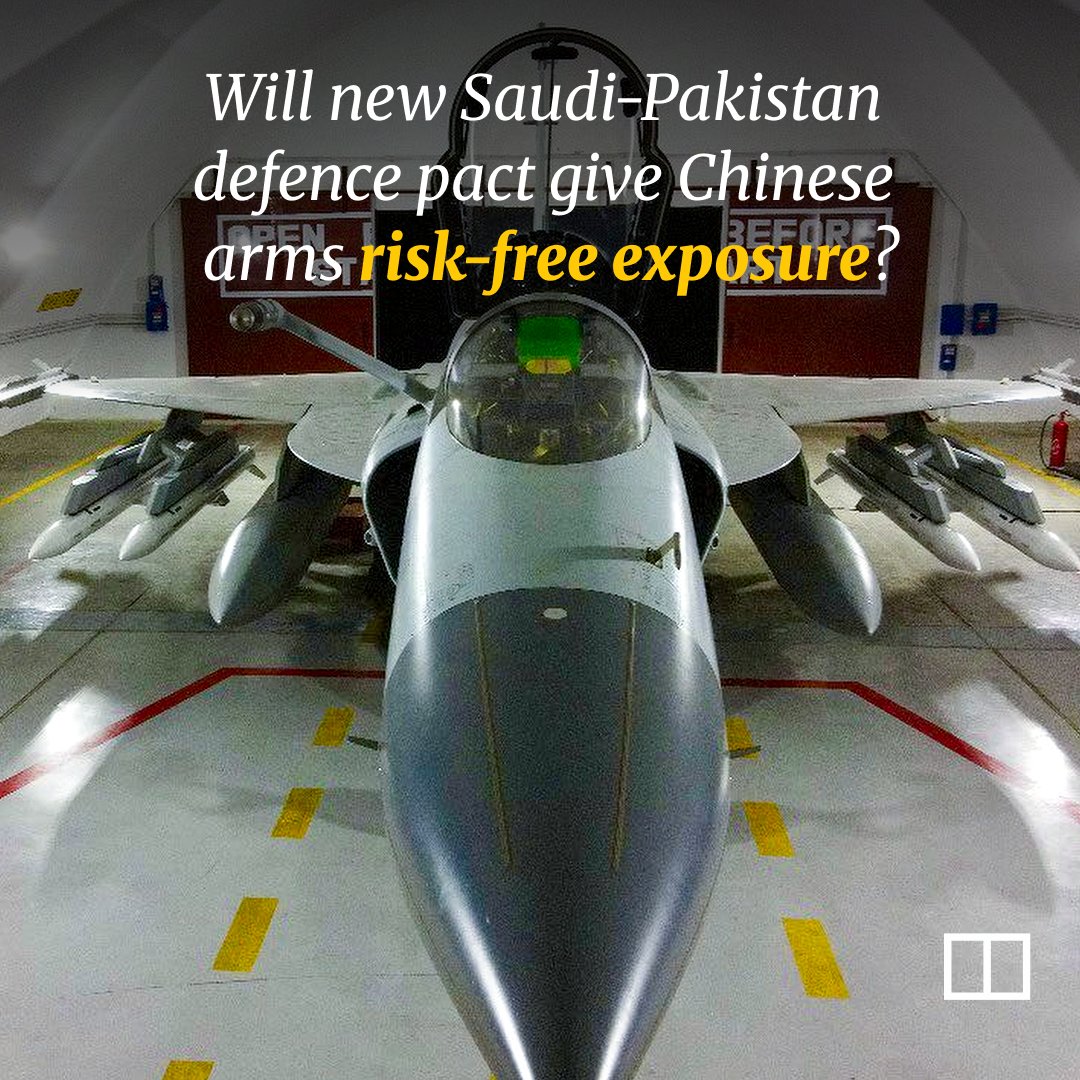 SCMPNews's tweet image. Up to 80 per cent of Pakistan’s arms imports between 2021 and 2025 originated in China.

(Link in comments)

#china #military #middleeast