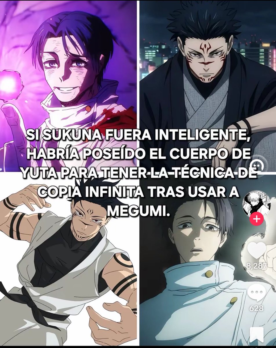 Comentarios Tik tok kaisen Out Of Context tweet media