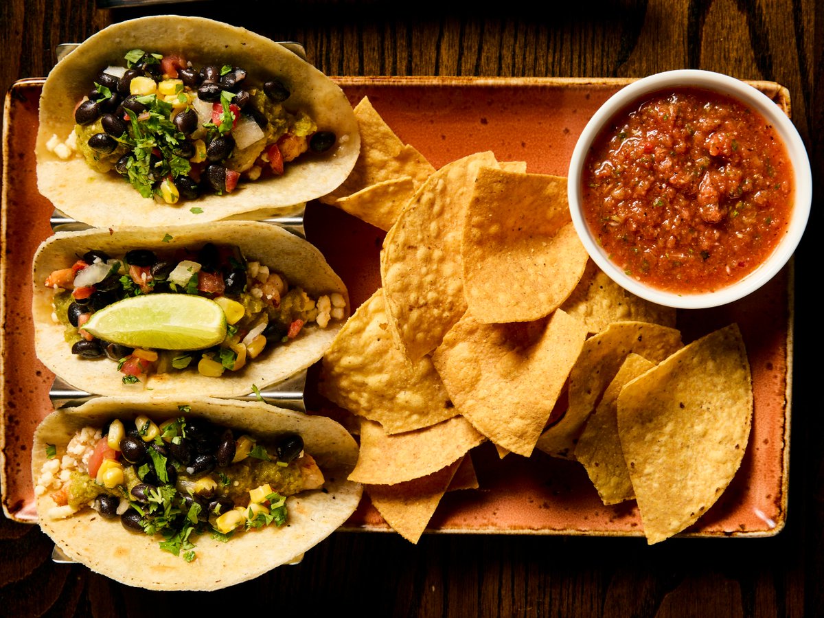grindstonemonon's tweet photo. Steak, chicken, pulled pork, or shrimp tacos are just $5 during Happy Hour, every Monday-Friday from 3-6pm! Pair them with a Blackberry-Jalapeño Margarita, and just like that - you've got Cinco De Mayo Plans. 🌮 https://t.co/LlWVfk7mNO