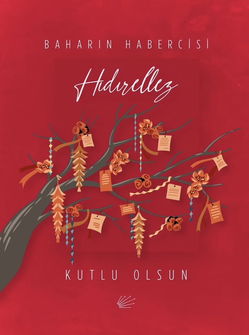 “Baharın habercisi Hıdırellez’in herkese sağlık ve mutluluk; ülkemize barış, huzur ve bereket getirmesini diliyoruz.”