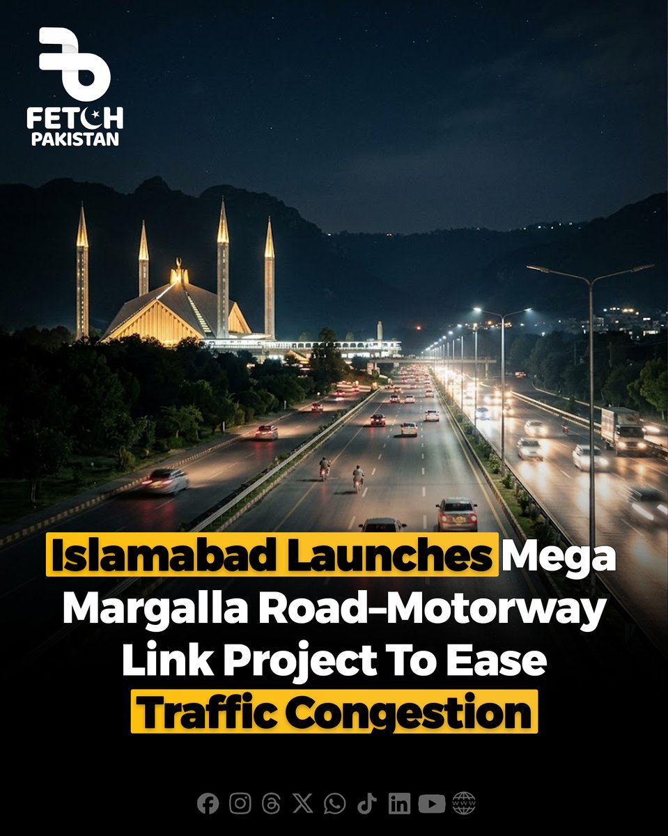 FetchPakistan's tweet image. Islamabad has officially launched a motorway link project connecting Margalla Road to improve traffic flow. Interior Minister Mohsin Naqvi inspected the site and reviewed construction progress.

#fetchpakistan #Islamabad #MargallaRoad #Infrastructure #PakistanNews

Disclaimer: