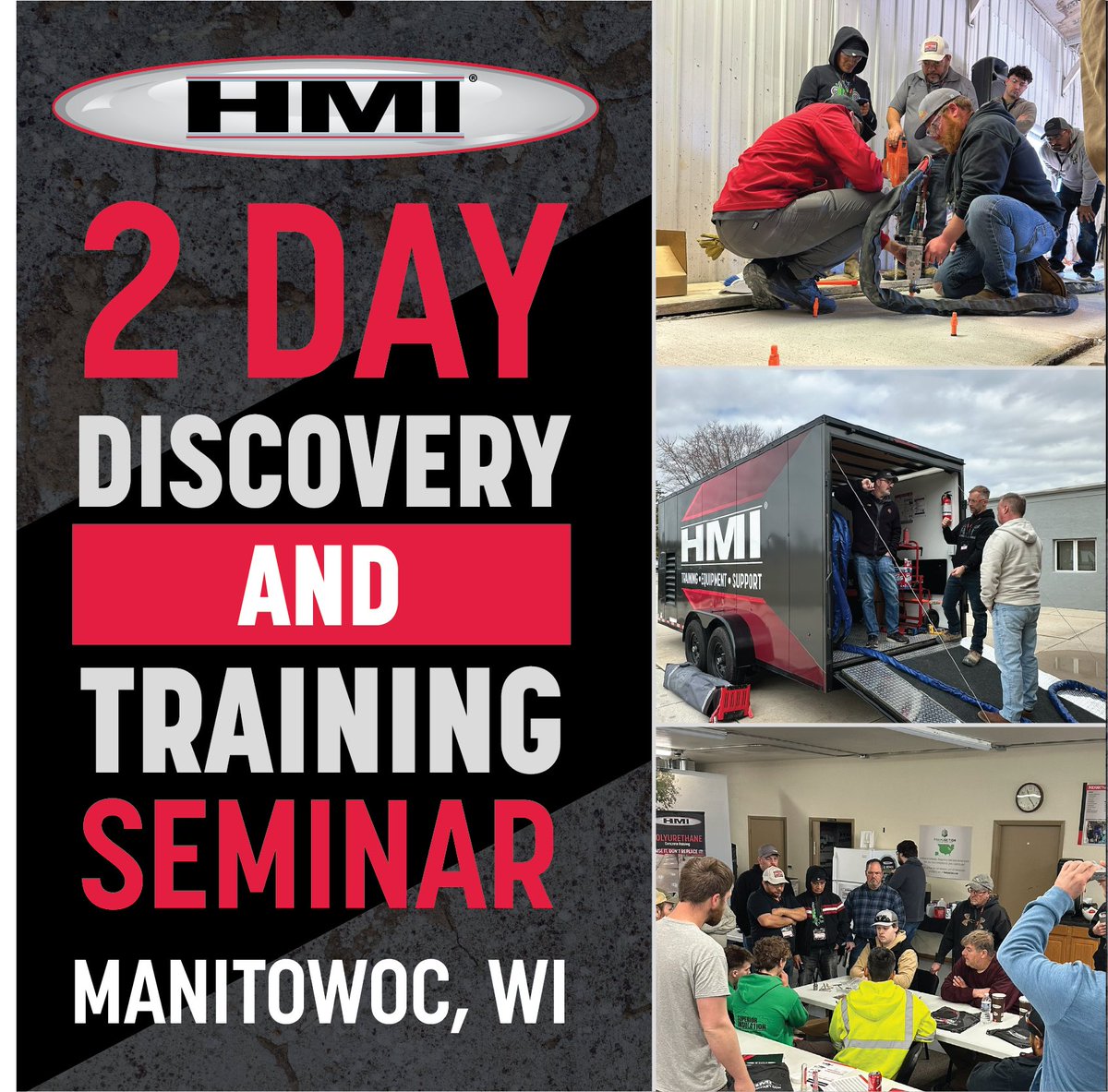 HMICompany's tweet photo. Ready to build something of your own?

Get hands-on with concrete lifting, learn how to bid, market, and run jobs profitably—no experience needed.

This isn’t a sales pitch. It’s the blueprint to start and grow your own concrete raising business.

Call today to reserve your spot: 1-800-626-2464

▪️May 14-15, 2026
▪️June 18-19,2026
▪️https://t.co/YWq1uQ1elA