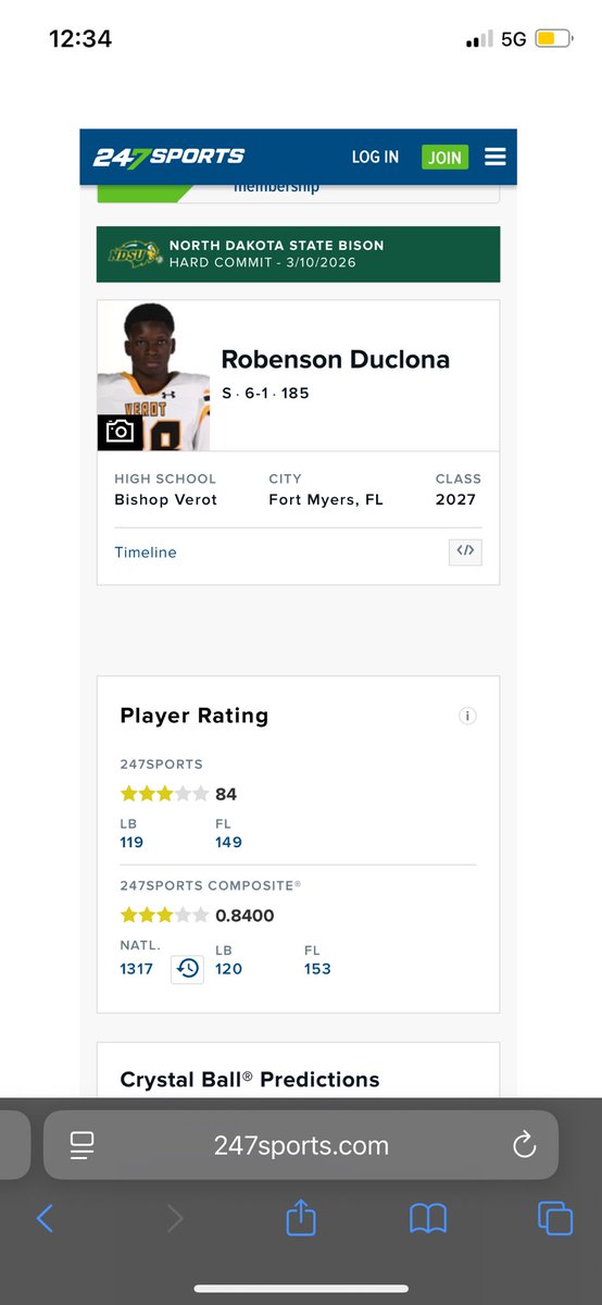 DuclonaRobi's tweet photo. Blessed to be ranked as A 3star recruit on 247sports!!! @247recruiting @CoachRodeBV @CoachVillegasBV
@H2_Recruiting @HerreraRecruits @Andy_Villamarzo @BrianDohn247
@TomLoy247 @Andrew_Ivins @DuclonaJonas @DuclonaJason @VerotFB_Recruit https://t.co/dwSWMxPKmB