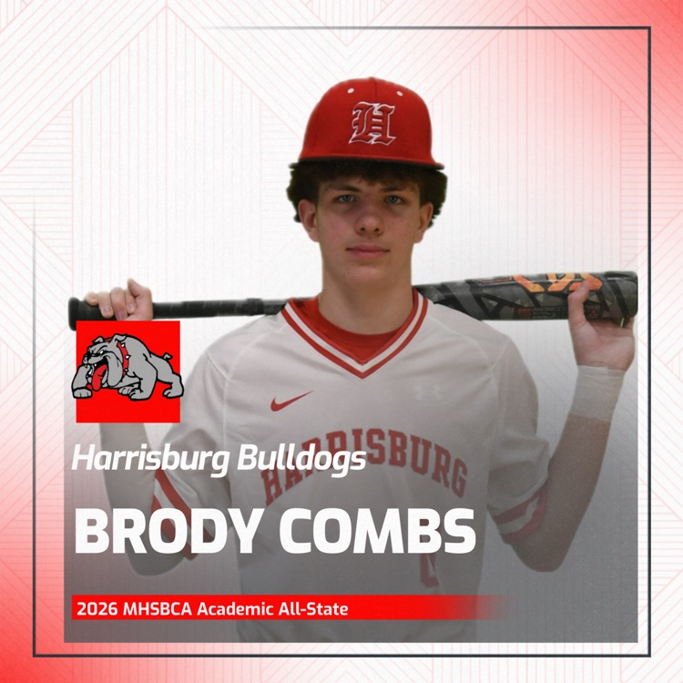 harrisburgr8's tweet photo. Congratulations to freshman Brody Combs and sophomore Landon Atkins for earning 2026 Academic All-State by the MHSBCA!!! #7Hard https://t.co/noz2Lvel63