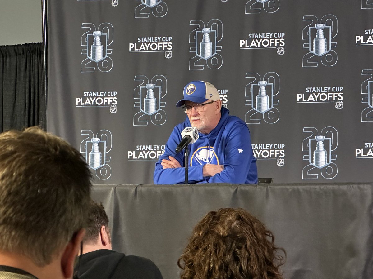 FriedgeHNIC's tweet photo. Lindy Ruff says Sam Carrick, who practised with the Sabres today, is now listed as “day-to-day.” https://t.co/trDqcXjjGe