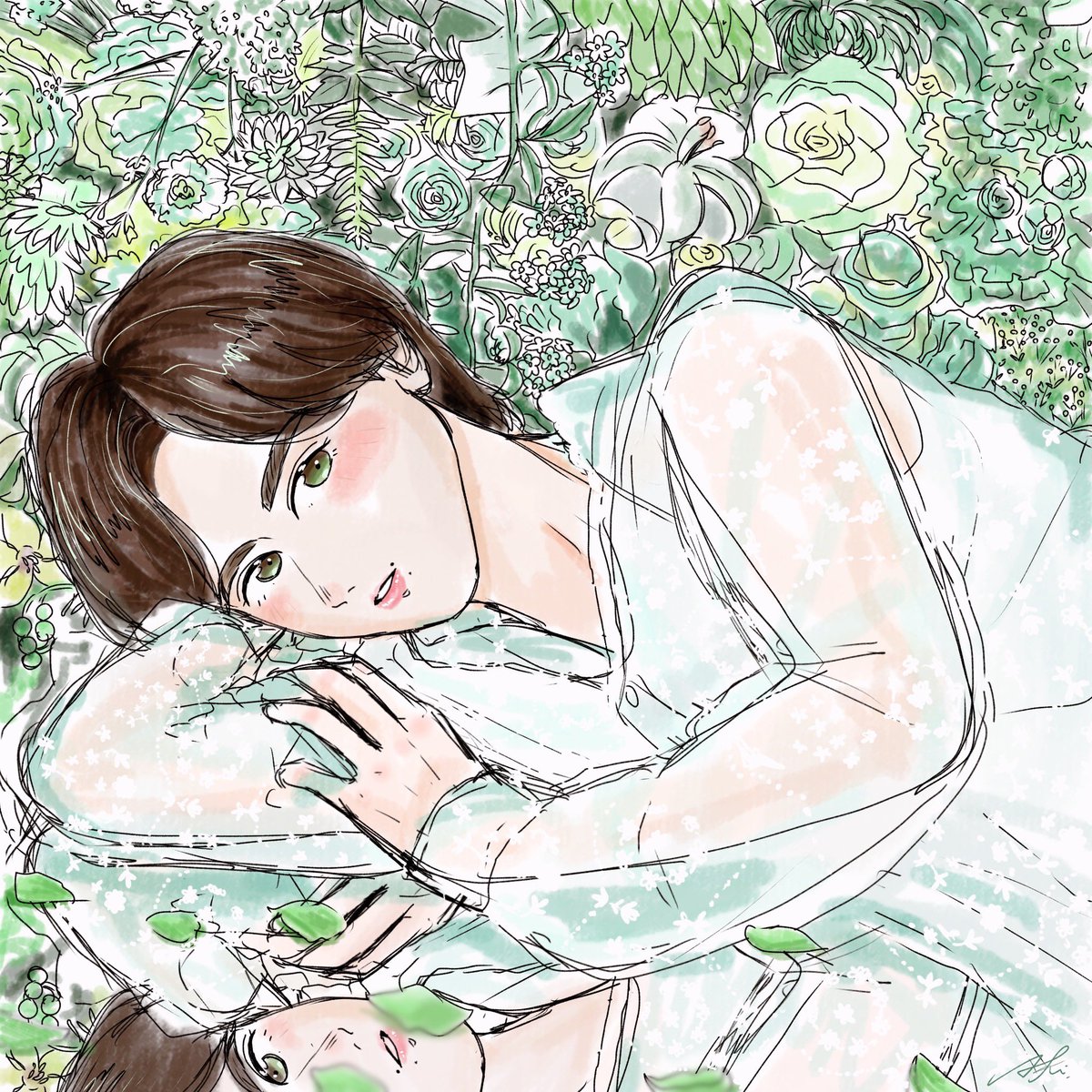 描きたかったの描けたー！
なんと素敵で美しい…🌿