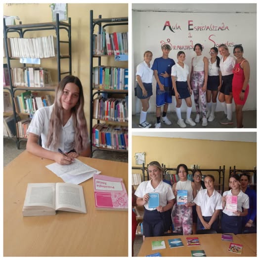 Diegoapg5's tweet photo. Estudiantes de la enseñanza técnico-profesional de Centro Mixto Ignacio Agramonte de #Yaguajay, #SanctiSpíritusEnMarcha: relevo generacional del norte espirituano. #CubaEduca #CubaMined https://t.co/gViw3UNC5P
