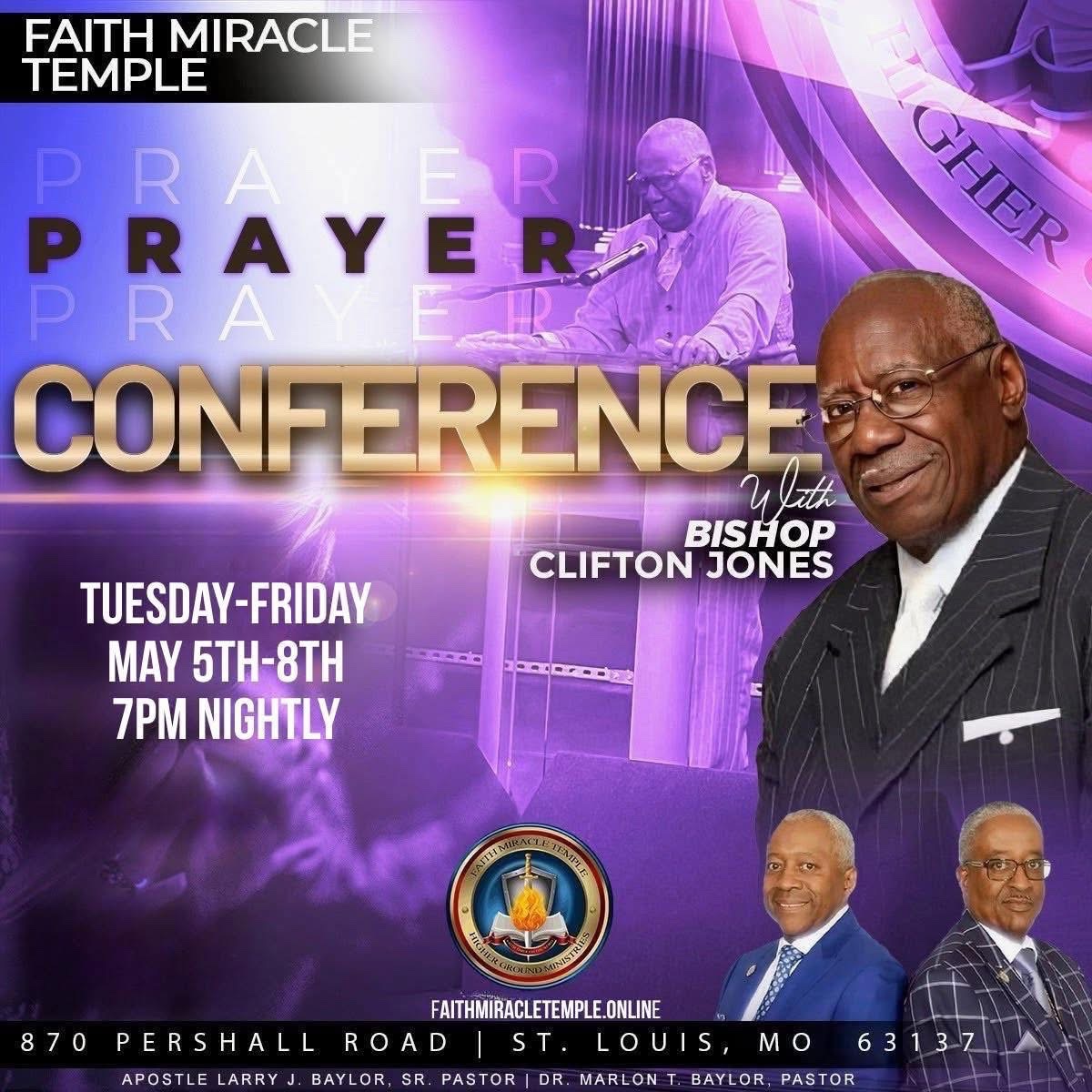 fmtemple's tweet photo. Night One begins tonight, what you’ve been praying for, believing for, and waiting on join us for our powerful Prayer Conference with the greatly anointed Bishop Clifton Jones!  Come expecting to hear what God has in store this week!  
See you there! https://t.co/m4QPRB9KZa