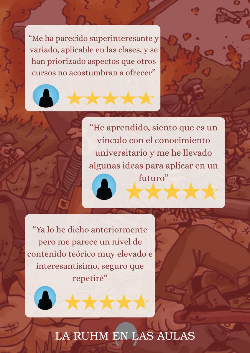 ruhm_online's tweet photo. En tan solo dos meses estaremos inmersos de pleno en las jornadas de la segunda edición de la RUHM en las aulas. Por si aún tenéis dudas, os dejamos el feedback que recibimos de el año pasado tras el fin de la primera edición. ¡Echadle un vistazo! 👇 https://t.co/ccRuNh6yp8