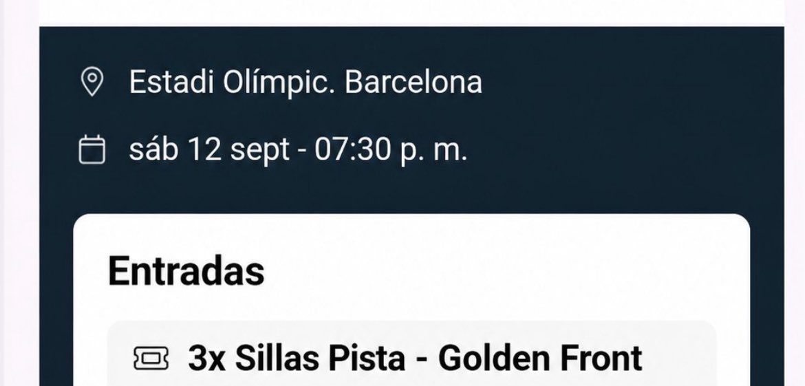 JonHungcek's tweet photo. selling two golden front row 1  for music bank barcelona tickets  if anyone is interested pls dm me for more verification ❤️. https://t.co/Few8dlmKAv