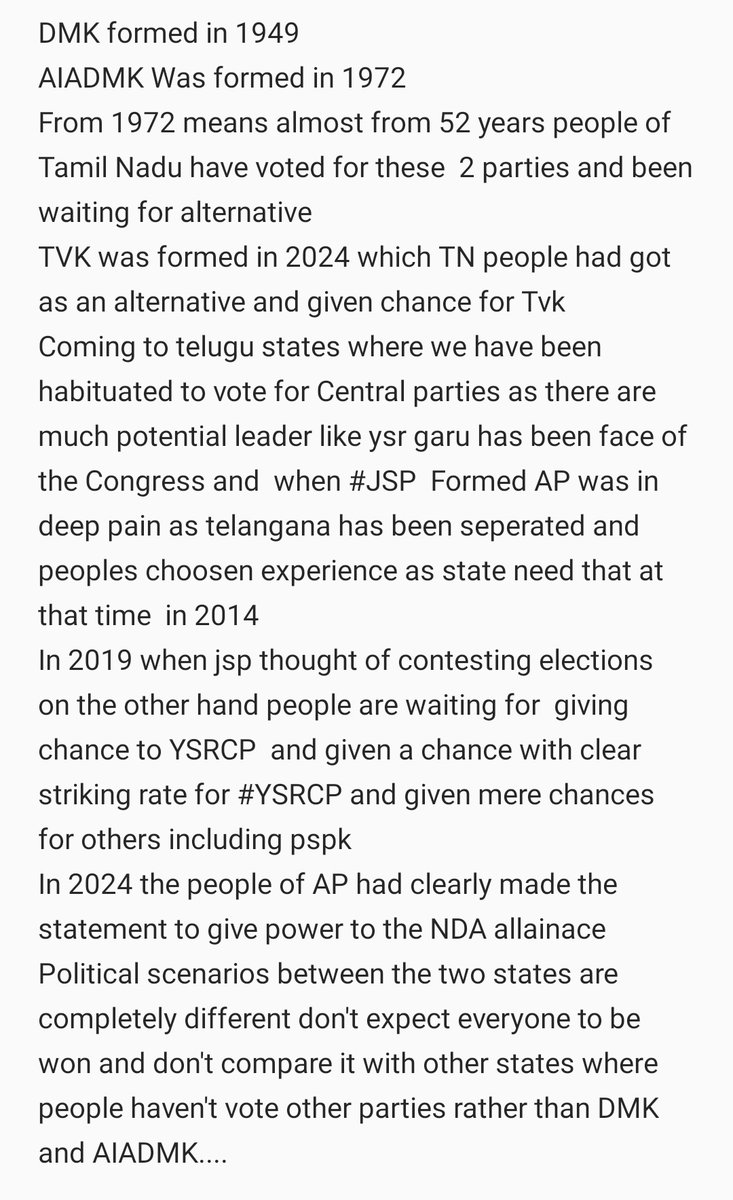 krishnateja317's tweet photo. It's not about the caste or its not about the intention it's about people choice what made TVK win and it's an alternative for TN since 52 years 
#TVKVijay‌ #JanaSenani #pspk #tdp @TVKVijayHQ @JanaSenaParty @JSPShatagniTeam https://t.co/kg07p0Un6g