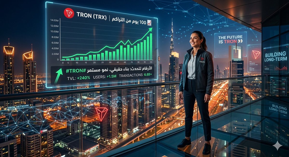 to_l_y's tweet photo. 📈 100 يوم من التراكم… و #TRON مستمرة 🔻

مش ضجيج… ده بناء حقيقي واستراتيجية طويلة الأمد 🚀

الثقة تُترجم لأرقام… والاستمرارية هي الرسالة 🌐

القادم أكبر 👀
@TronDao_AR
@justinsuntron
#TRONGlobalFriends
@trondao
@trondao_Ar https://t.co/qIgcpYgsBZ