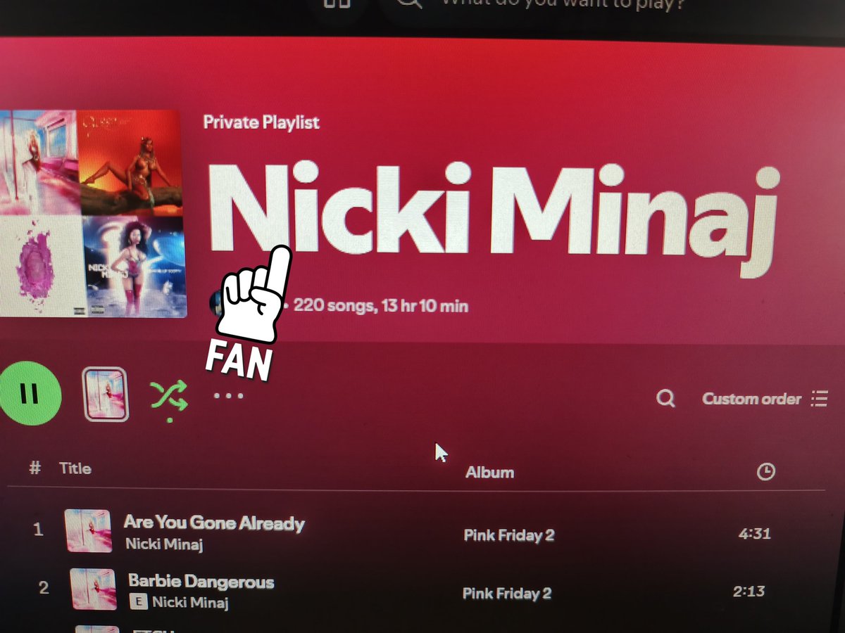 420eyesgio's tweet photo. My playlist is on 24/7 all i do is lower the speakers at night🙃

#StreamNicki https://t.co/OUhVs4jfh3