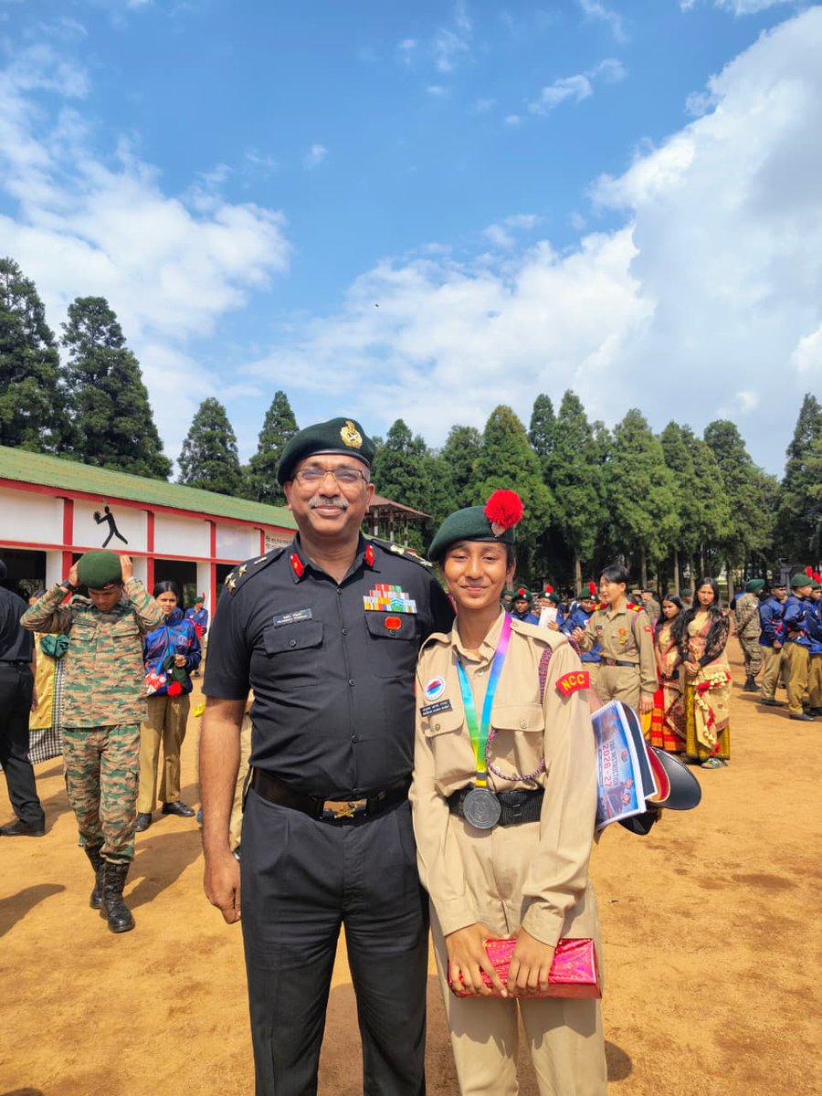 APSMISSAMARI's tweet photo. Proud moment for APS! 🏅
Anushka Ananda Narbat (Class 10B), NCC Cadet, won 2nd Prize (Silver Medal) in Service Shooting (Snap Shooting) at Inter Group HQ Level, Shillong. 🎯🇮🇳
#APSMissamari #NCC #StudentAchievement #ProudMoment #YoungAchiever https://t.co/7iOxs4UNcL