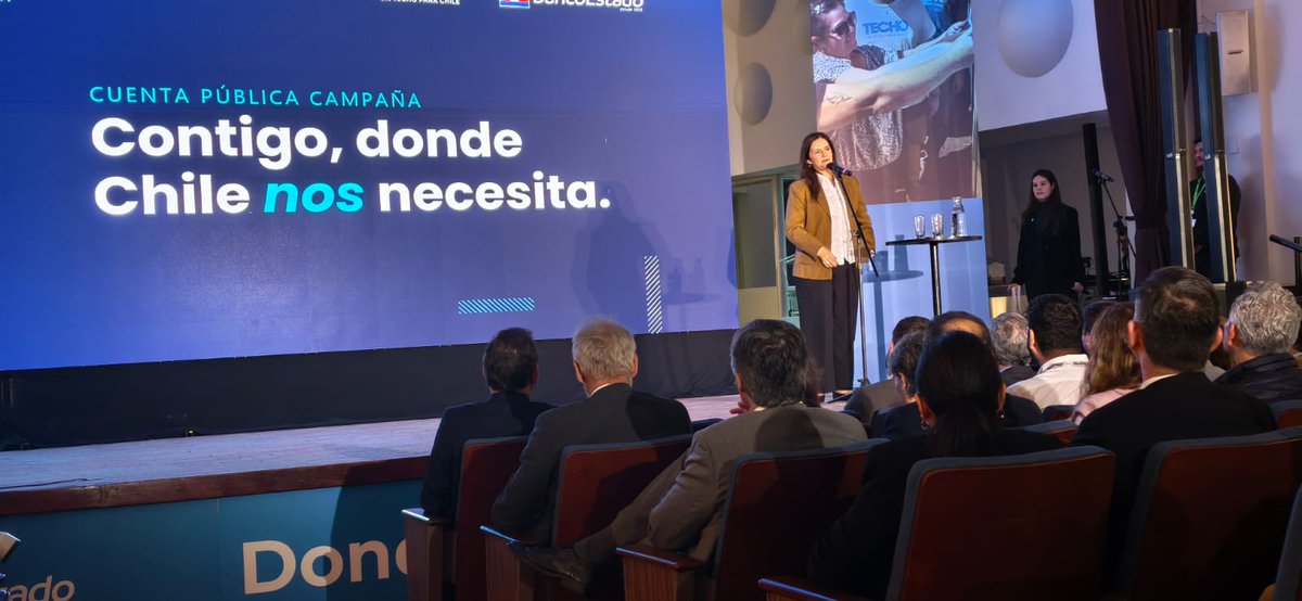 Senapred's tweet photo. 📌 Esta mañana estuvimos presentes en la cuenta pública de @TECHOChile, instancia en donde se abordó la ayuda a las personas afectadas por los incendios forestales en el sur, consistente en la instalación de viviendas de emergencia con un nuevo estándar. https://t.co/oeAXQVixaP
