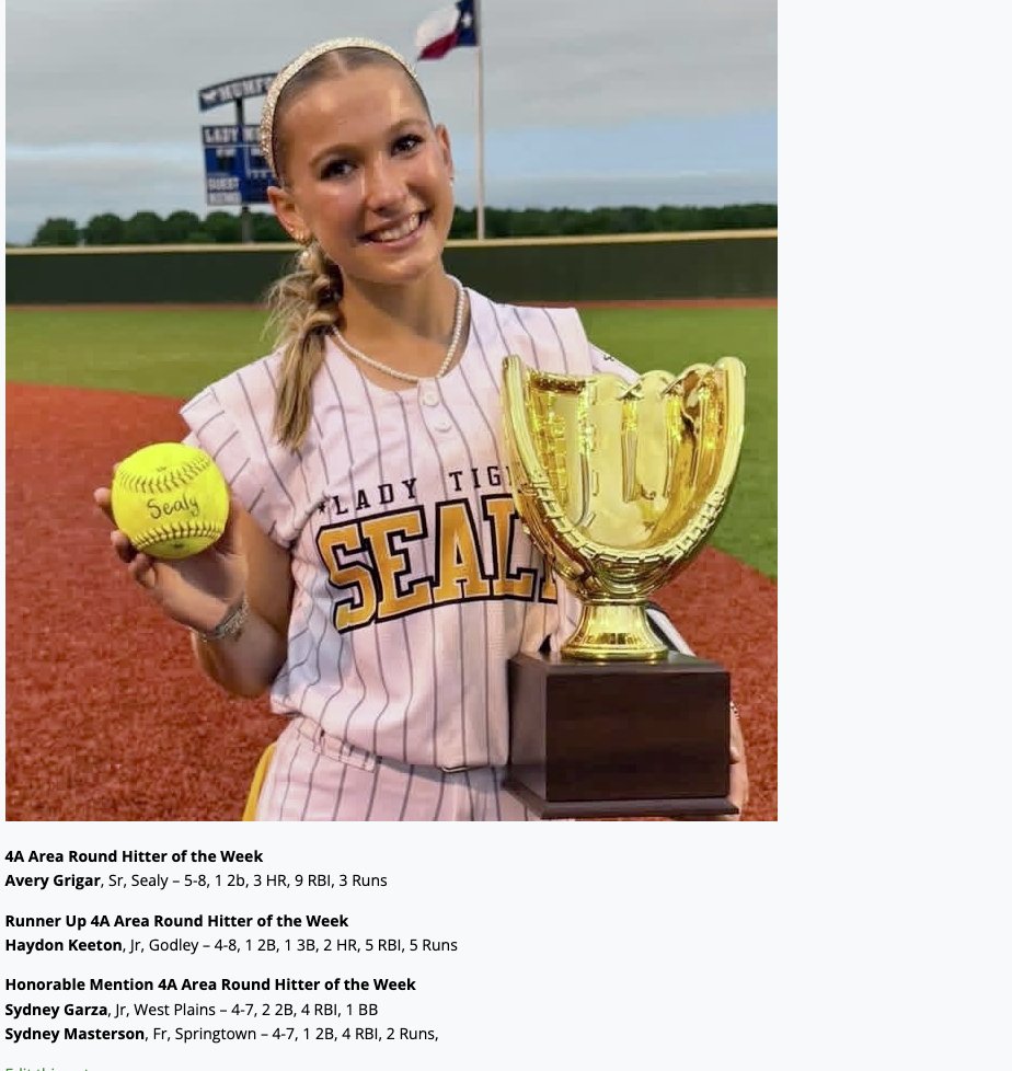 TxHSSoftball tweet media