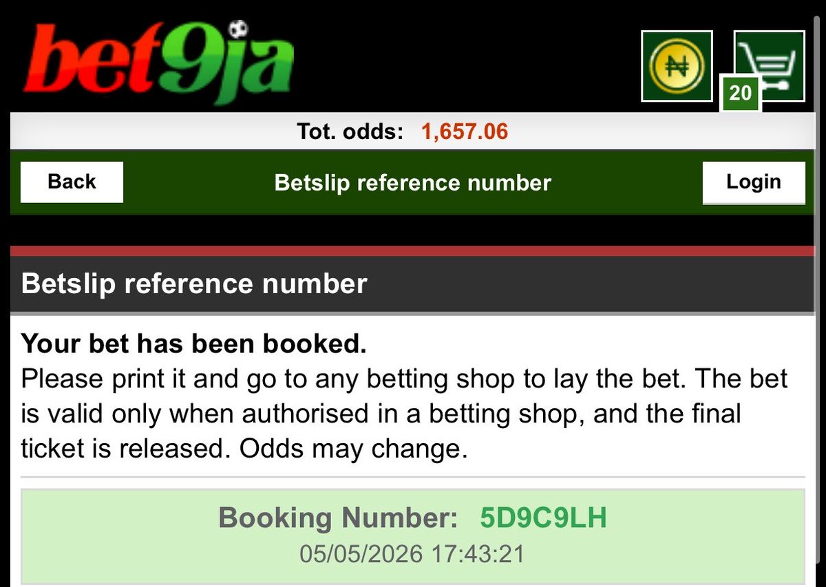 deenayaah's tweet photo. Tennis!!

5D9C9LH - 1600 odds 
5D9CG6K - 200 odds edit

Set overs 
5D9CRW5 - 60k odds 
5D9CVYV - 1700 odds edit 

#bet9jacode https://t.co/USEBfHmqUZ