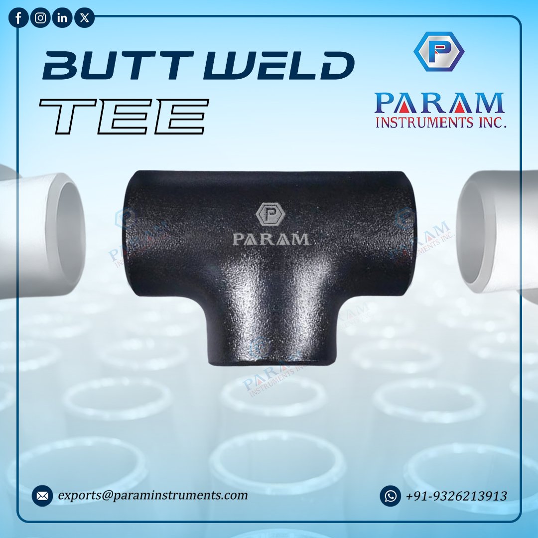 Param_Inc_'s tweet photo. Butt weld fittings connect pipes and change fluid direction in piping systems.
Email: exports@paraminstruments.com
WhatsApp: +91 9326213913
#industrial #buttweld #oilandgas #pipingsolutions #steel https://t.co/lQ2LZi6t2D