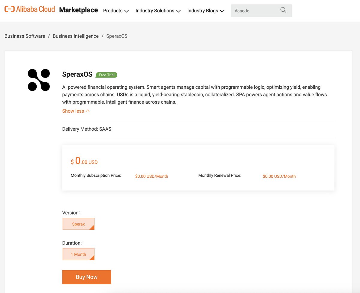 We have partnered up with <a href="/alibaba_cloud/">Alibaba Cloud</a> to give a limited number of Sperax community members exclusive access to SperaxOS🤝

Thanks to Alibaba Cloud, we have been able to build a reliable global cloud network with high elasticity. We have been able to accelerate global