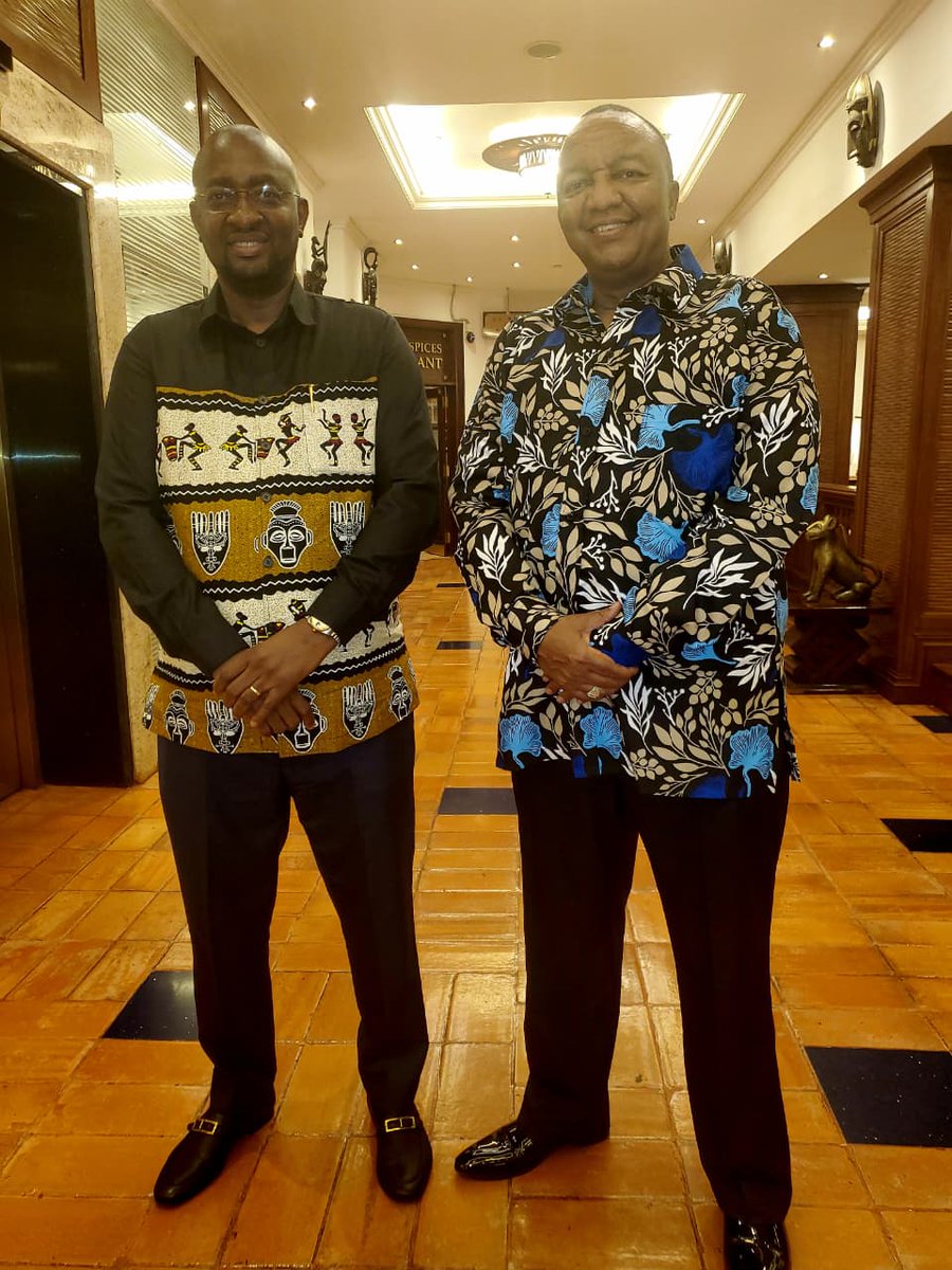 NamibiainKE's tweet photo. I had a very fruitful consultative meeting with my Senior, the Namibia High Commissioner to Tanzania. The engagement was insightful and reinforced our shared commitment to advancing our diplomatic objectives. https://t.co/LnURRrDXDu
