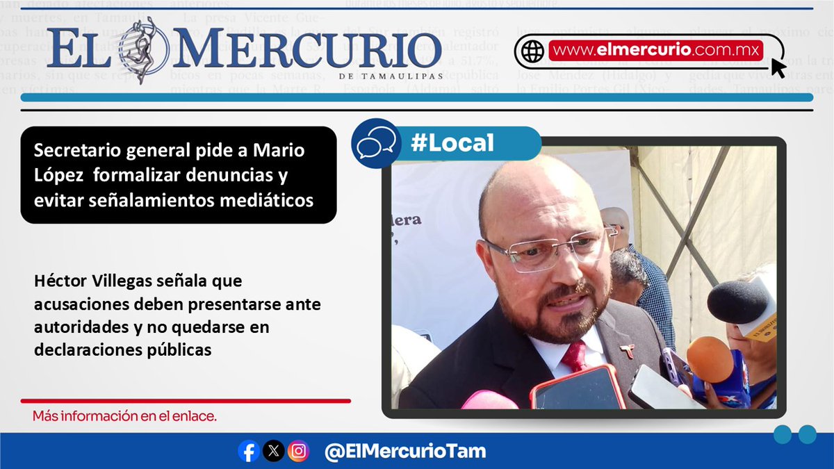 elmercuriotam's tweet image. #Ciudad 👉 n9.cl/mc56y

#Tamaulipas #HectorVillegas #señalamientosmediaticos