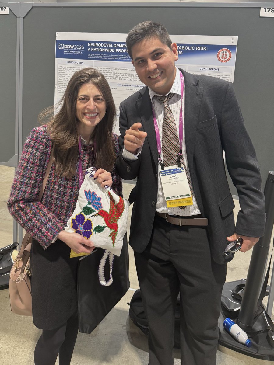 EDMLULA's tweet photo. Always a pleasure seeing my mentor @L_Sahyoun at @DDWMeeting. I truly appreciate her guidance and support.
#DDW2026 #Gastroenterology #Mentorship
#Chicago https://t.co/IylTQ2wLlO