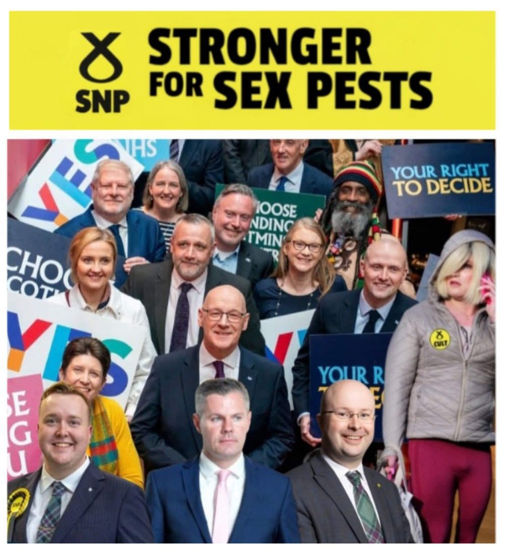 saysomething_79's tweet photo. @indy_Josh2 You forgot to mention protecting #SNPSexPests, putting male rapists in women's prisons/spaces, soft touch justice for convicted killers, highest taxes in the UK with some of the worst local council results (Glasgow for example), cover up for fraud, embezzlement and corruption! https://t.co/T3MVFjJs4n