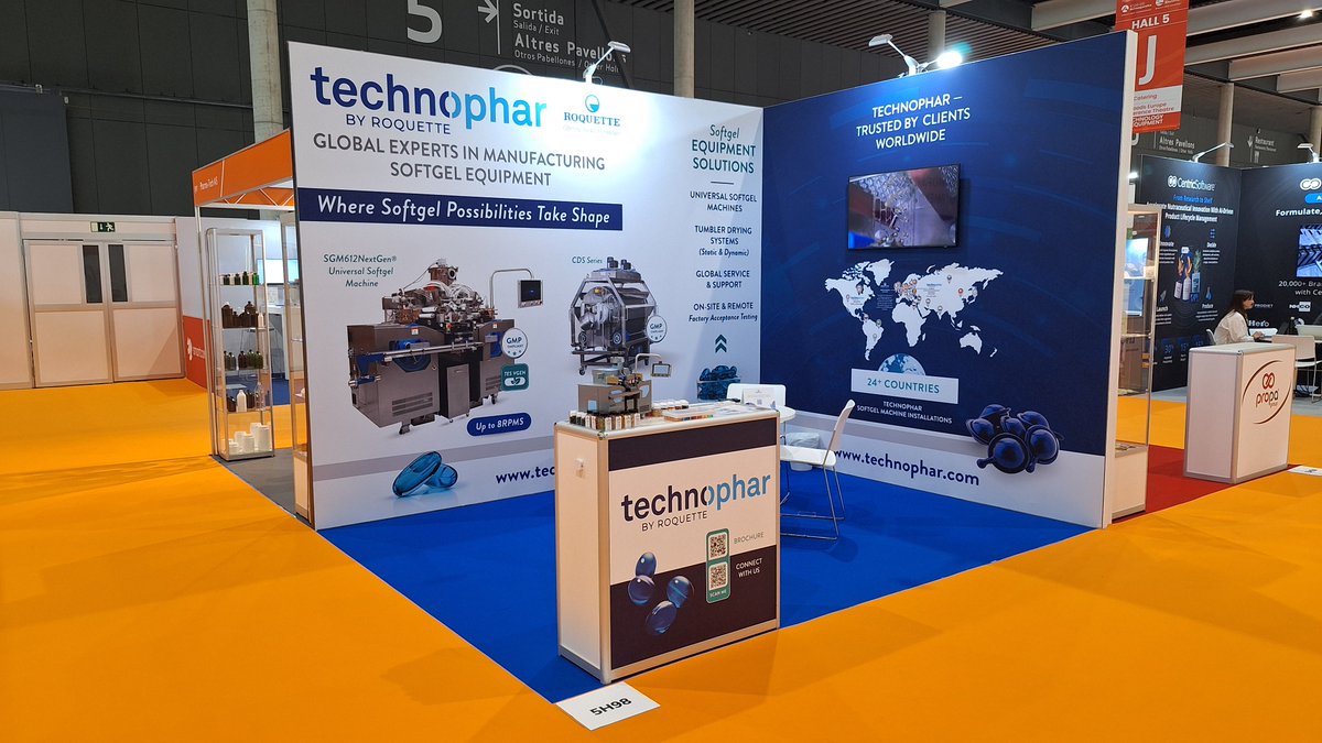 Technophar's tweet photo. Meet Michal Witalec, part of the Technophar by Roquette team at Vitafoods Europe! We are pleased to be part of this global industry event. Visit us at Booth #5H98 for discussions on softgel manufacturing capabilities and plant‑based solution opportunities. https://t.co/qu9LWkVEvP