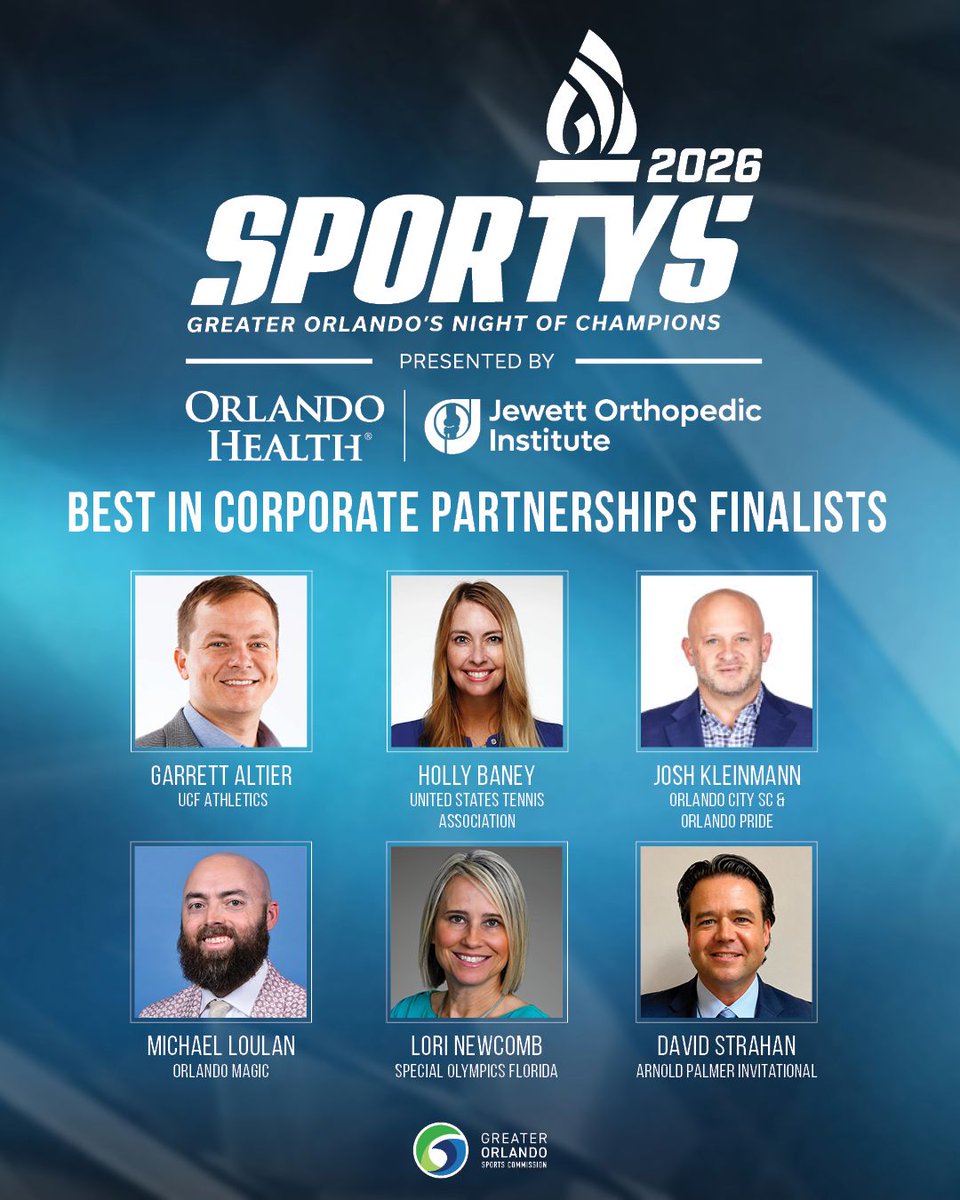 GreaterORLSport's tweet photo. The finalists for the 2026 SPORTYS are here!

Swipe to see the outstanding individuals and organizations being recognized across each award category 👉

Winners will be announced live on June 17—don’t miss it!

Visit https://t.co/M8PCTBueGm for more information! https://t.co/1pbTCBX1JG