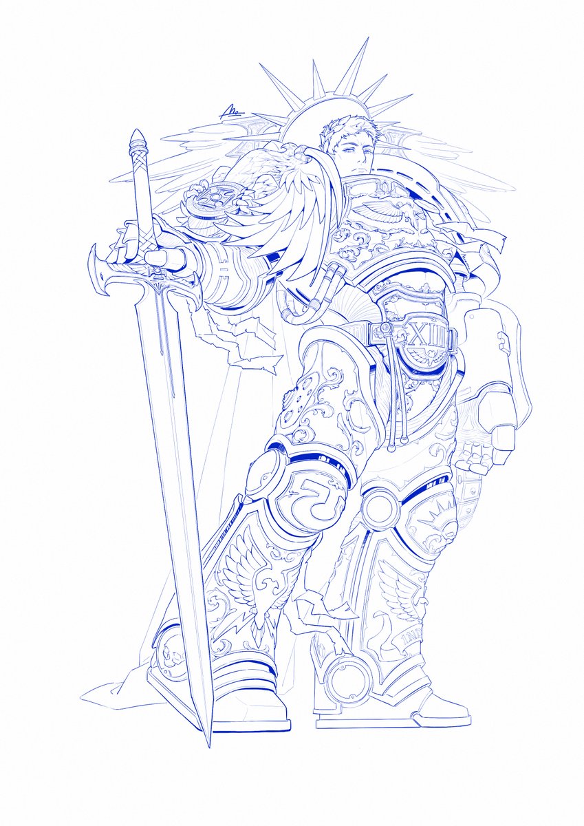 #RobouteGuilliman #Warhammer40k #WH40k
Here is my latest character illustration of Roboute Guilliman. For this piece, I added my own personal touch, redesigning and reimagining some of the details and armor. The high-res version is now up on my ArtStation.