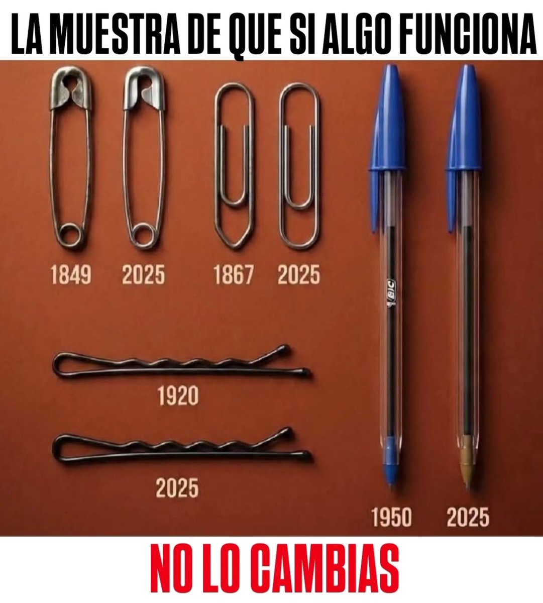 A veces las cosas simples que funcionan y que se mantienen vigentes, no necesitan ser renovadas ni actualizadas. Siguen haciendo su trabajo perfectamente.