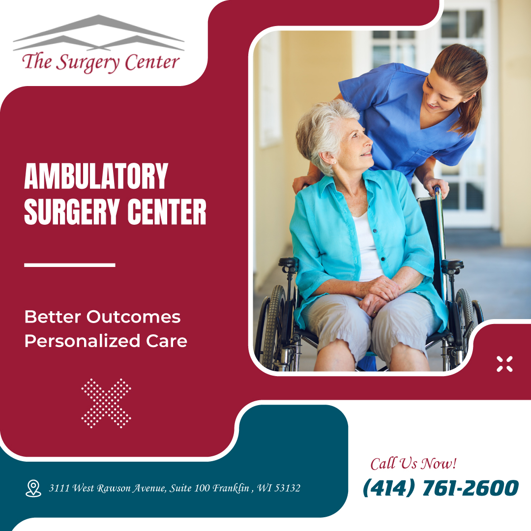 SurgeryCenterWI's tweet photo. Navigating hospitals is tough. @TheSurgeryCenterLLC offers efficient, personalized care with lower infection rates. Call (414) 761-2600! 

#AmbulatorySurgery #PatientExperience #EfficientCare #TheSurgeryCenterLLC #SpecializedMedicine https://t.co/5ryvmxKFmu